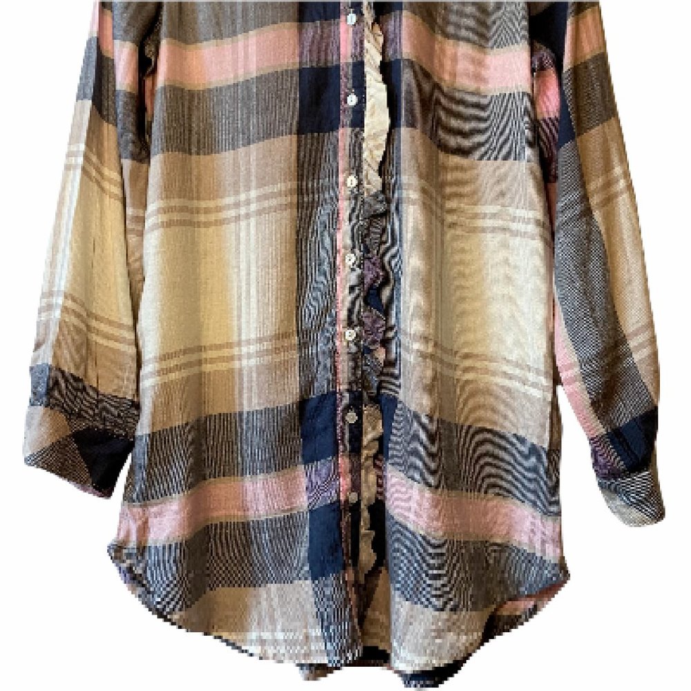 Aerie | NWT Plaid Long Sleeve Button Down - Picture 3 of 8